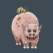 Grote en Kleine Dinosaurus Klok