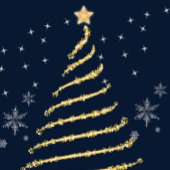 Onze eerste kerst getrouwd. feestdagenkaart