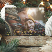 gouden kerststerren all in one uitnodiging