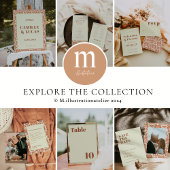 70s Retro geïnspireerde bruiloft Servet