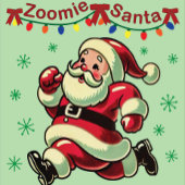 Zoomie Santa Christmas Magneet
