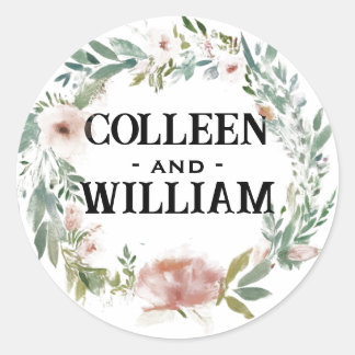 Colleen- en -william ronde sticker