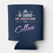 Colleen natuurlijk ben ik geweldige naam blikjeskoeler (Achterkant)