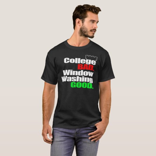 Colleg BAD (donker kleed) T-shirt (Voorkant volledig)