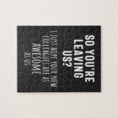 collega afscheid, pensionering, collega, vaarwel, legpuzzel (Horizontaal)