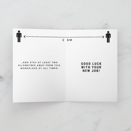 Collega Afscheidskaart - Veiligheid Eerst Kaart (Binnen)