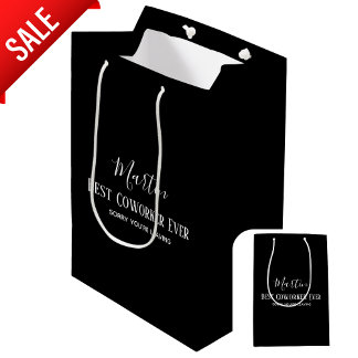 Collega Baas Gaat Weg ADD Grappige Spreuk, Op Maat Medium Cadeauzakje