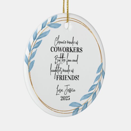 Collega Beste Vriend Kerstversiering Gift Keramisch Ornament (Rechts)