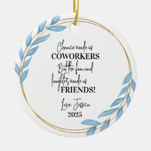 Collega Beste Vriend Kerstversiering Gift Keramisch Ornament