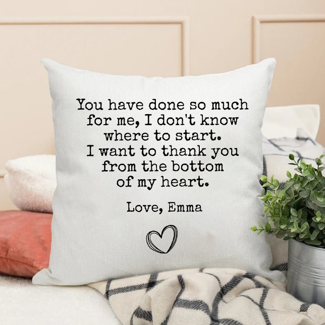 Collega Dank u Massage voor Verjaardag Kussen (Coworker Thank You Massage for Birthday Throw Pillow)