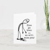 Collega die vertrekt, we zullen je missen, tot zie kaart (Voorkant)