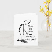 Collega die vertrekt, we zullen je missen, tot zie kaart (Gele Bloem)