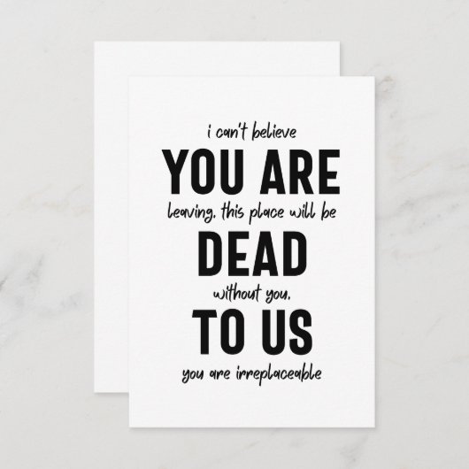 collega farewell, pensionering, medearbeider vaarw bedankkaart (Voorkant / Achterkant)