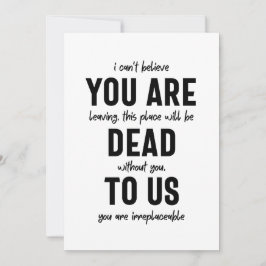 collega farewell, pensionering, medearbeider vaarw feestdagenkaart