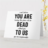 collega farewell, pensionering, medearbeider vaarw kaart (Gele Bloem)