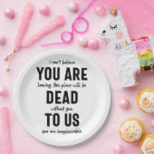 collega farewell, pensionering, medearbeider vaarw papieren bordje (Feest)