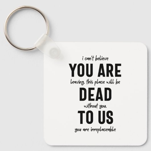 collega farewell, pensionering, medearbeider vaarw sleutelhanger (Voorkant)