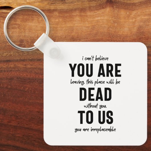 collega farewell, pensionering, medearbeider vaarw sleutelhanger (Voorkant)