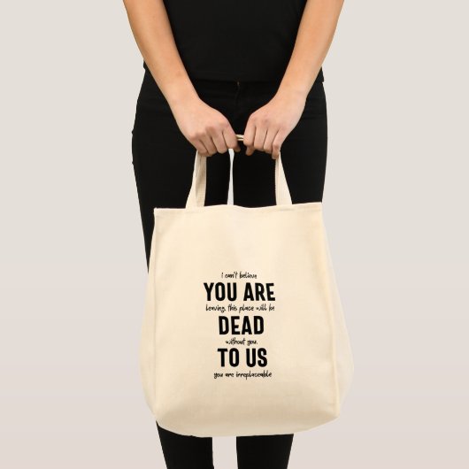 collega farewell, pensionering, medearbeider vaarw tote bag (Voorkant (product))