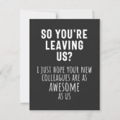 collega farewell, pensionering, medewerker, afsche bedankkaart (Voorkant)