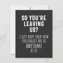 collega farewell, pensionering, medewerker, afsche bedankkaart