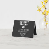 collega farewell, pensionering, medewerker, afsche kaart (Gele Bloem)