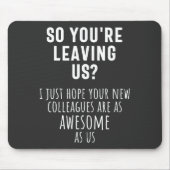 collega farewell, pensionering, medewerker, afsche muismat (Voorkant)