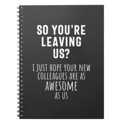 collega farewell, pensionering, medewerker, afsche notitieboek (Voorkant)