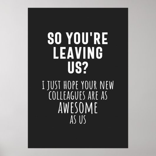 collega farewell, pensionering, medewerker, afsche poster (Voorkant)