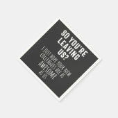 collega farewell, pensionering, medewerker, afsche servet (Hoek)