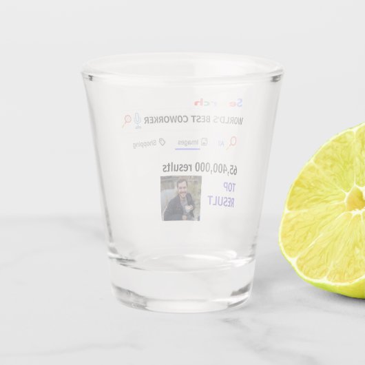 Collega FOTO Geschenken Baas Verpleegkundige Leraa Shot Glas (Achterkant)