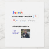 Collega FOTO Geschenken Baas Verpleegkundige Leraa Wijn Etiket (Enkel label)