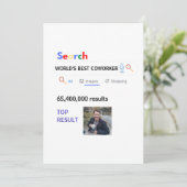 Collega FOTOCADEAUS Baas Verpleegster Leraar Dokte Kaart (Staand voorkant)