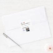 Collega FOTOCADEAUS Baas Verpleegster Leraar Dokte Vierkante Sticker (Envelop)