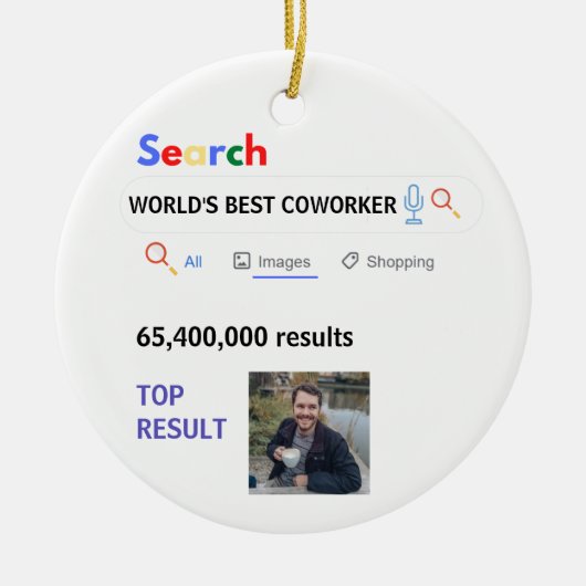 Collega FOTOKADO'S Baas Verpleegster Leraar Dokter Keramisch Ornament (Voorkant)