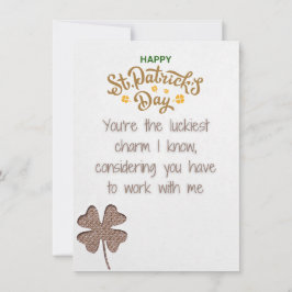 Collega - Grappige St. Patrick's Dag Wenskaart Feestdagenkaart