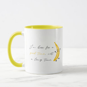 Collega kantoor cadeau met banaan en grappig citaa mok
