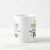 Collega Quote - Werk maakte ons collega's vrienden Koffiemok (Center)