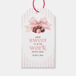 Collega Valentijnsdag Zoete Kantoor Cadeaubijsluit Cadeaulabel