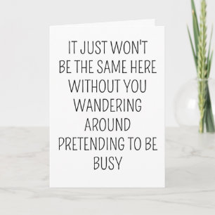 Collega verlaten Gift Happy Pensioen gaan weg Kaart