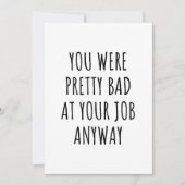 Collega Vertrekkaart Afscheidkaart Collega Kaart (Voorkant)