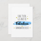 Collega vertrekt, gaat weg, afscheidscadeau bedankkaart (Voorkant / Achterkant)