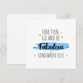 Collega vertrekt, gaat weg, afscheidscadeau kaart (Voorkant / Achterkant)