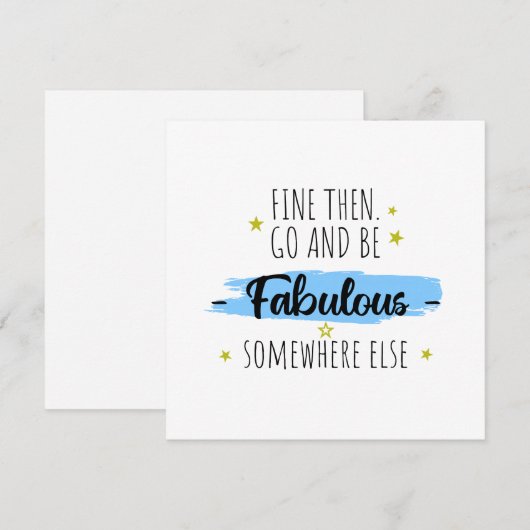 Collega vertrekt, gaat weg, afscheidscadeau kaart (Voorkant / Achterkant)