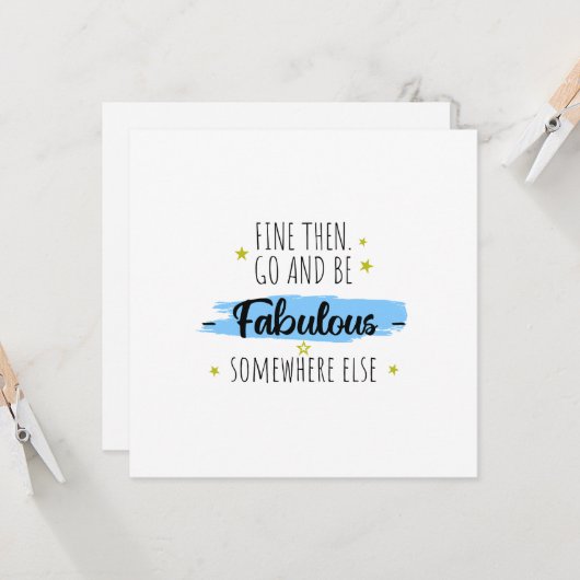 Collega vertrekt, gaat weg, afscheidscadeau kaart (Voorkant / Achterkant in situ)