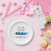 Collega vertrekt, gaat weg, afscheidscadeau papieren bordje (Feest)