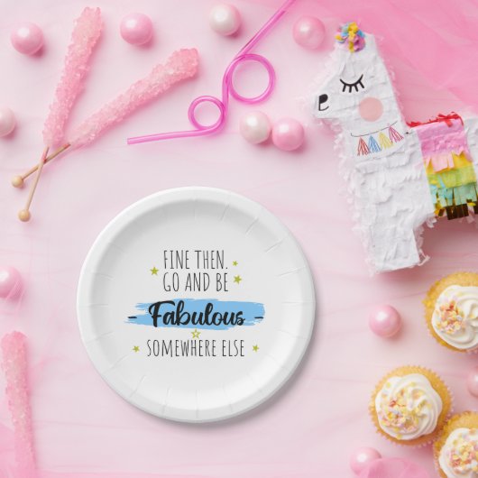 Collega vertrekt, gaat weg, afscheidscadeau papieren bordje (Feest)