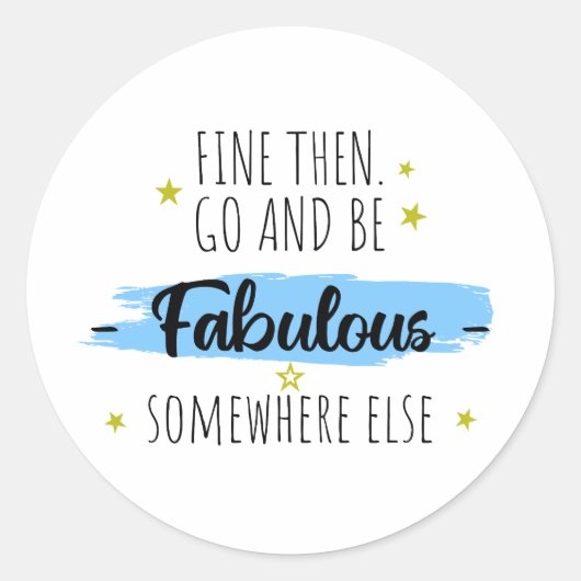 Collega vertrekt, gaat weg, afscheidscadeau ronde sticker (Voorkant)