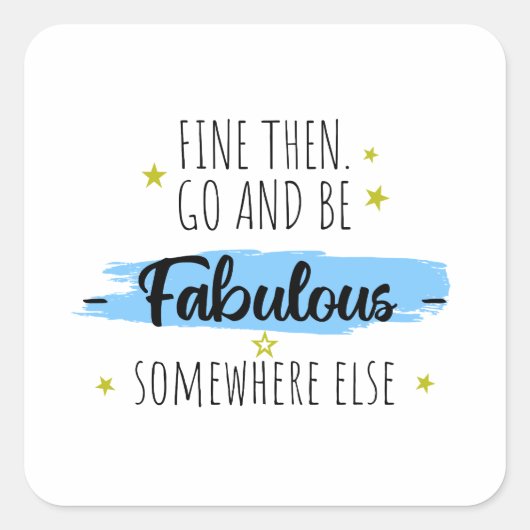 Collega vertrekt, gaat weg, afscheidscadeau vierkante sticker (Voorkant)