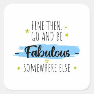 Collega vertrekt, gaat weg, afscheidscadeau vierkante sticker